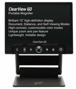 optelec's clearview go video magnifier