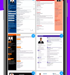 intelligent cv resume builder app with template exists