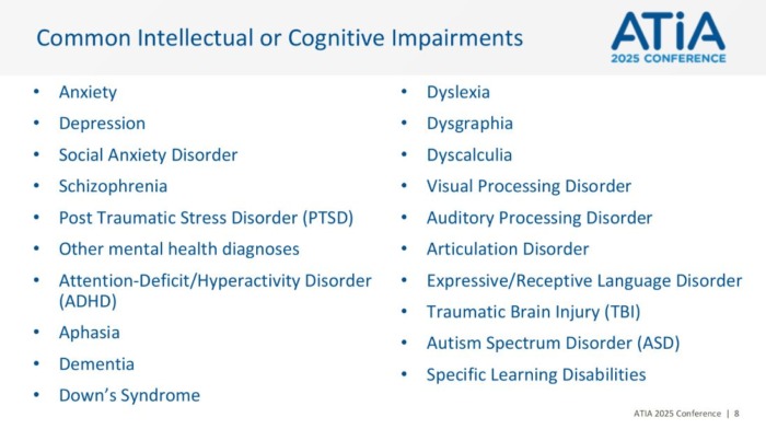 Cognitive Impairments presentation